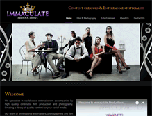 Tablet Screenshot of immaculateproductions.com